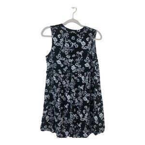 Old Navy M Dress Floral Sleeveless Pullover Casual Summer Pleated Womens